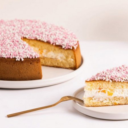 Geboorte taart Meisje 12 personen