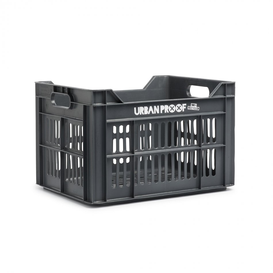 Recycled Bicycle Crate 30 L - asgrijs