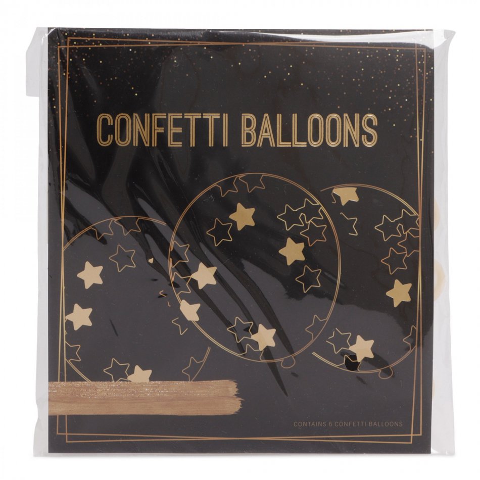 Confetti Balloons, 6 stuks