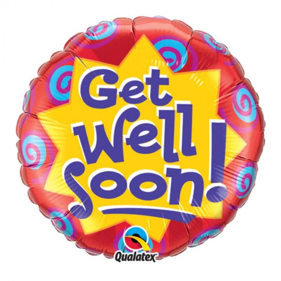 Get Well Soon! Burst & Swirls