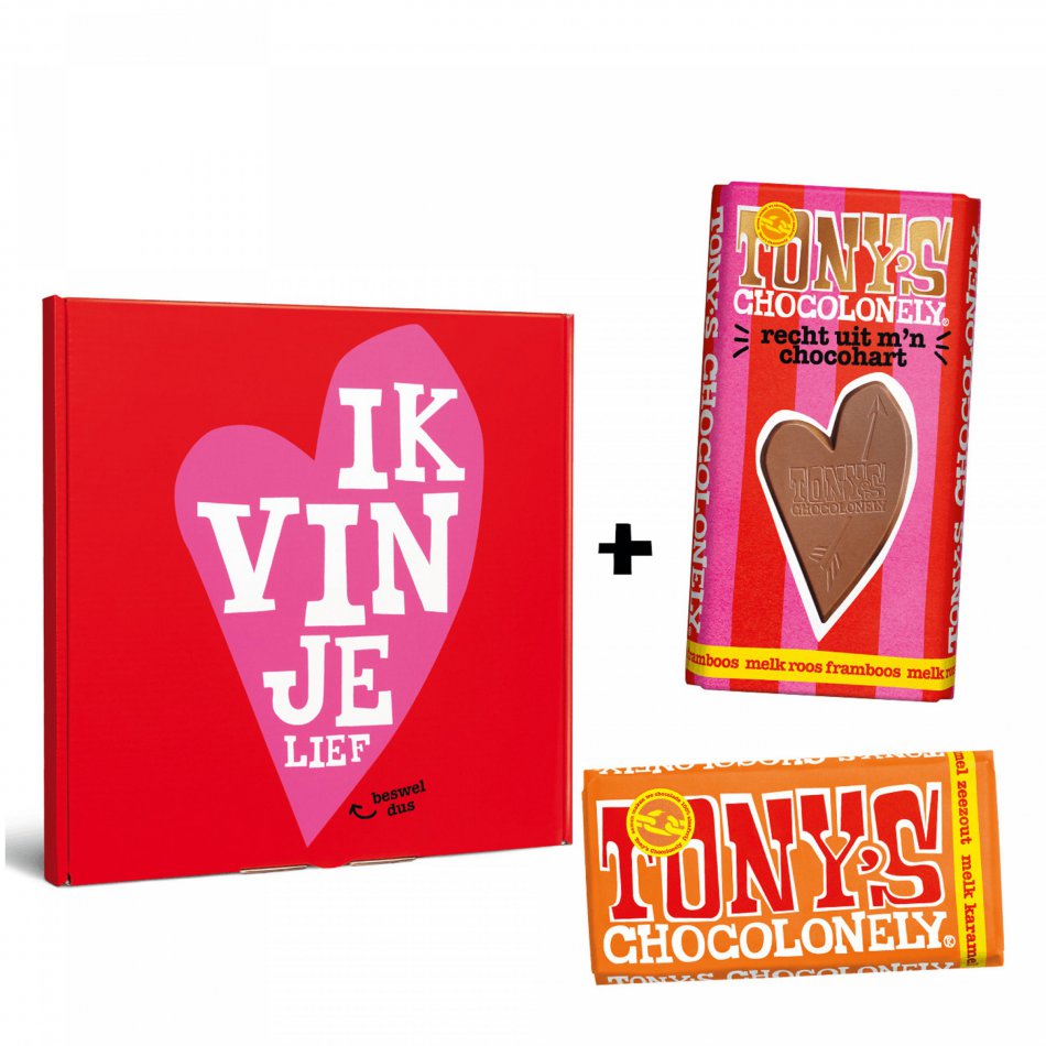 Tony's Chocolonely Ik Vin Je Lief giftbox