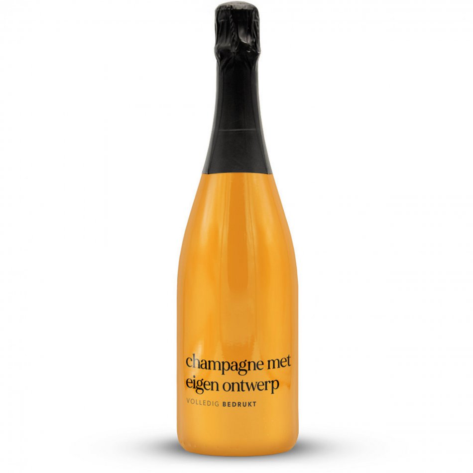 Champagne met eigen ontwerp